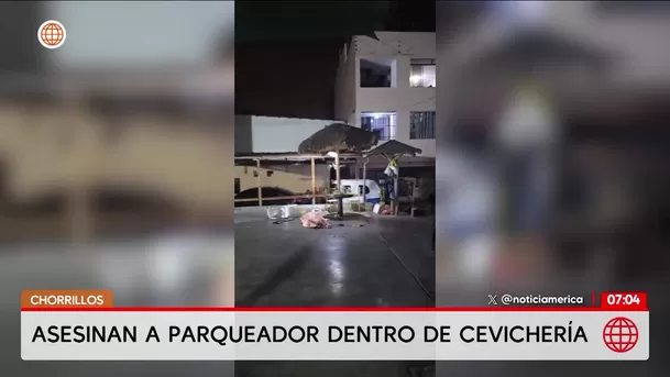 Asesinan a parqueador en cevichería en Chorrillos. Foto: América Noticias