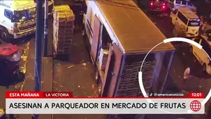 Asesinan a un parqueador en La Victoria. Foto y video: América Noticias