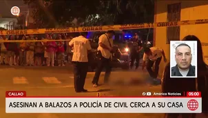 Asesinan a policía del Escuadrón Verde en el Callao. Foto y video: América Noticias