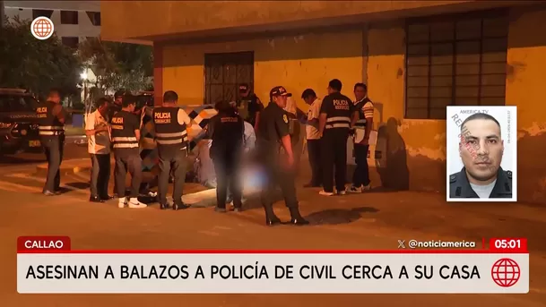 Asesinan a policía del Escuadrón Verde en el Callao. Foto: América Noticias