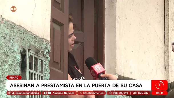 Asesinan a prestamista frente a su casa en el Rímac tras un sepelio. Foto: América Noticias