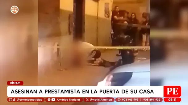 Asesinan a prestamista frente a su casa en el Rímac tras un sepelio. Foto: América Noticias