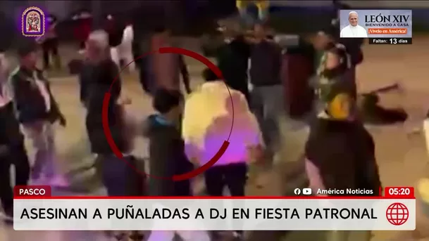 Asesinan a puñaladas a un DJ durante fiesta en Pasco. Foto: América Noticias
