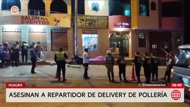Asesinan a repartidor de delivery en Huaura. Foto: América Noticias Asesinan a repartidor de delivery en Huaura. Foto: América Noticias