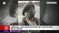 Asesinan a soldado en fiesta de cumpleaños de su vecino