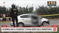Asesinan a taxista y pasajero a balazos en Cañete