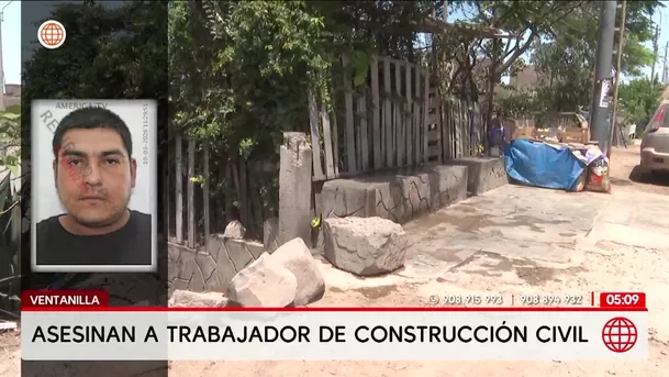Asesinan a trabajador de construcción civil en Ventanilla. Foto: América Noticias