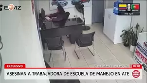 Asesinan a balazos a trabajadora de escuela de manejo en el distrito de Ate./ Video: América Noticias