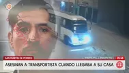 Asesinan a transportista extorsionado en San Martín de Porres