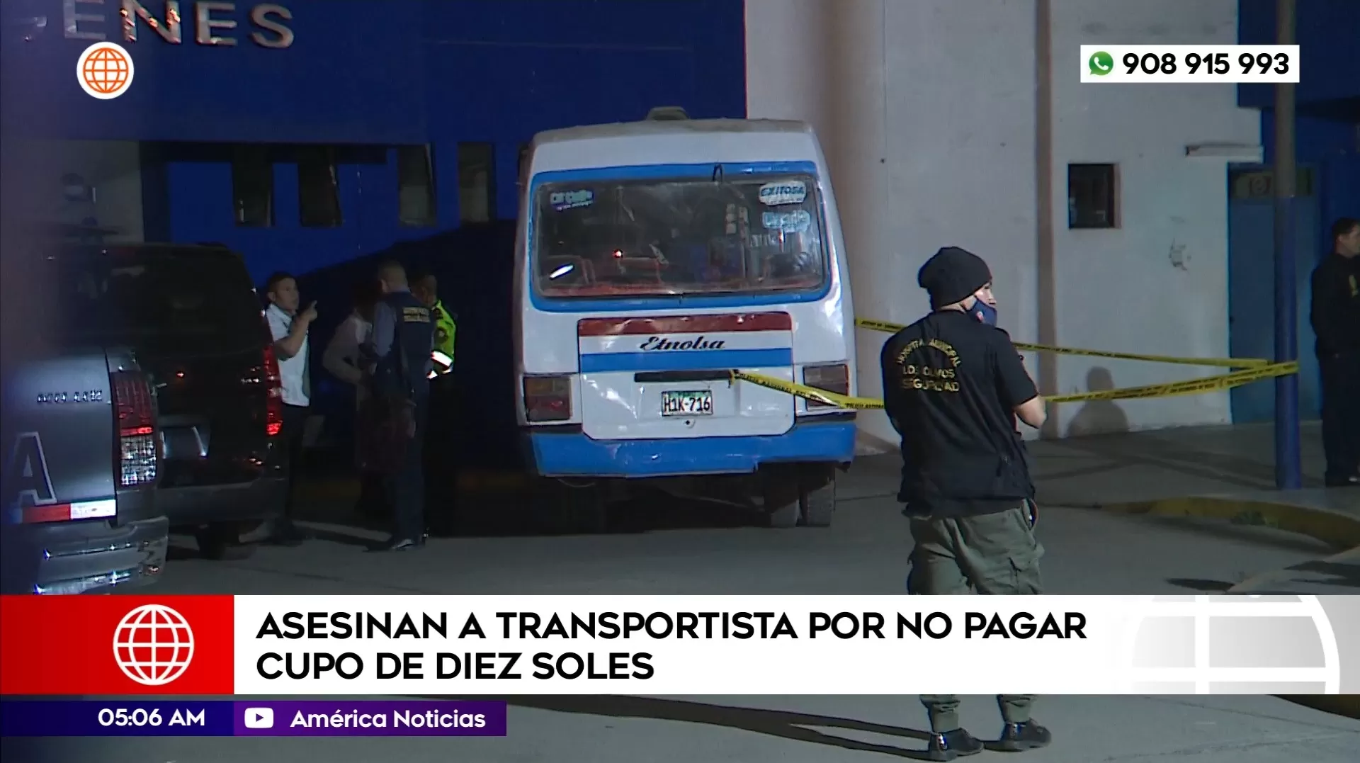 Asesinan a transportista por no pagar cupo de diez soles en San Martín de Porres. Foto: América Noticias