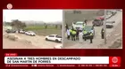 Asesinan a tres hombres en descampado de San Martín de Porres