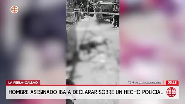 Asesinan a vendedor de caramelos frente a su pareja en La Perla. Foto: América Noticias