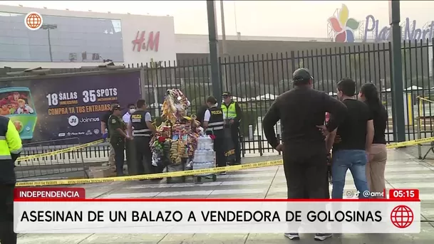 Asesinan a vendedora de golosinas en Independencia. Foto: América Noticias Asesinan a vendedora de golosinas en Independencia. Foto: América Noticias