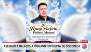 Asesinan a vigilante en puerta de discoteca en Juliaca