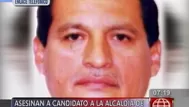 Asesinaron a candidato a la alcaldía de San Martín de Pangoa