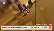 Asesinato en Cercado de Lima: Acribillan a repartidor a balazos