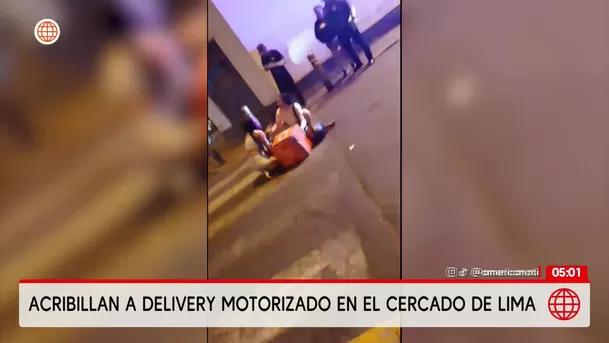 Asesinato en el Cercado de Lima: Acribillan a repartidor de 16 balazos. Foto: América Noticias