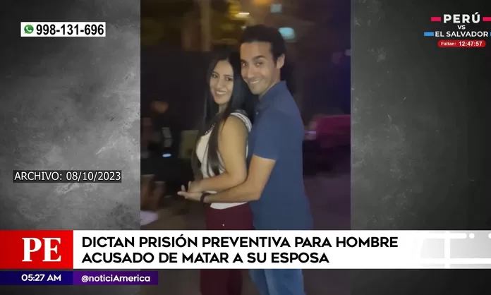 Prisión preventiva para hombre acusado de matar a su esposa