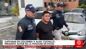 Capturan en Colombia a alias Cuchillo, presunto autor de la masacre en Pataz. Foto y video: Unidad de investigación