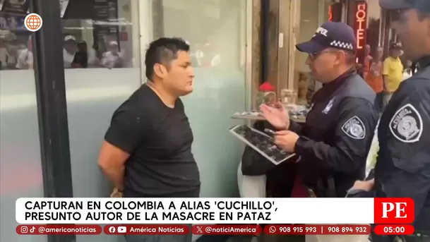 Capturan en Colombia a alias Cuchillo, presunto autor de la masacre en Pataz. Foto: Unidad de investigación Capturan en Colombia a alias Cuchillo, presunto autor de la masacre en Pataz. Foto: Unidad de investigación