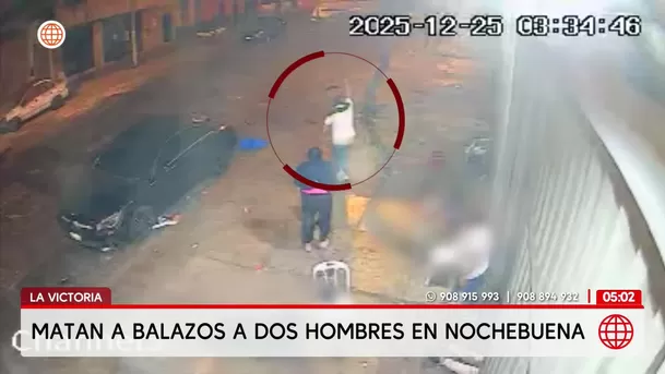 Asesinato en La Victoria: Sicarios matan a dos hombres durante Navidad. Foto: América Noticias