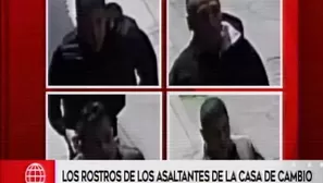 Rostros de los delincuentes.