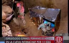 Así fue el rescate de Cecilio López-Tercero de las profundidades de Intimachay  - Noticias de chachapoyas