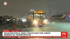 Así se desarrolla el paro de transportistas en Lima y Callao