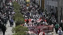 En Lima, cerca de 5 mil personas se concentraron principalmente en las plazas Dos de Mayo y San Martín. / Video: Cuarto Poder