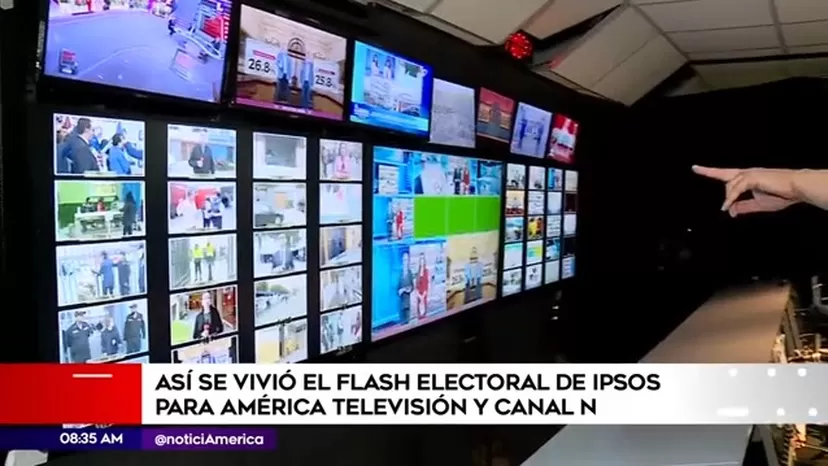 Así se vivió el flash electoral de Ipsos para América Televisión y Canal N