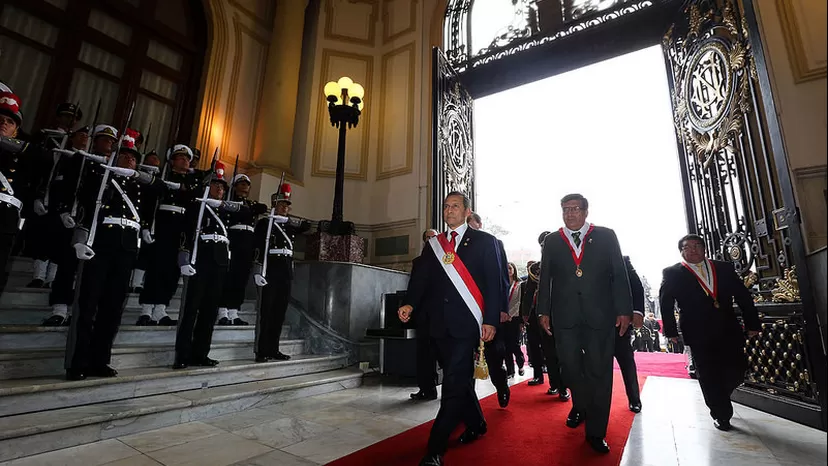 Las fotos más llamativas del Mensaje a la Nación del presidente Humala