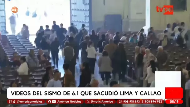 Videos del sismo de 6.1 que sacudió Lima y Callao. Foto: América Noticias