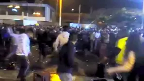 Los pobladores participaban en un baile popular organizado