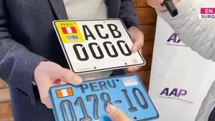 La Asociación Automotriz del Perú (AAP) ha presentado un innovador prototipo de placas.