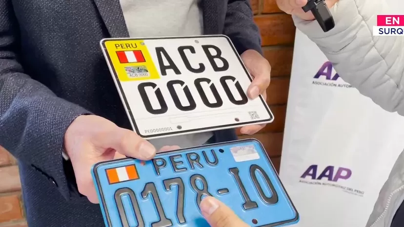 Asociación Automotriz del Perú pide aumentar el tamaño de placas de motos