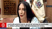 La ministra de Relaciones Exteriores, Elizabeth Astete. Video: América