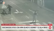 Atacan con arma blanca a hombre en San Juan de Miraflores