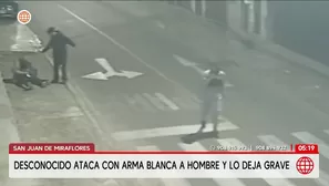 Atacan con arma blanca a hombre en San Juan de Miraflores. Foto y video: América Noticias