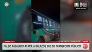 Atacan a balazos bus de empresa Salamanca Parral en Carabayllo