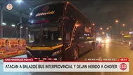 Atacan a balazos bus interprovincial en San Martín de Porres