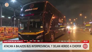 Atacan a balazos bus interprovincial en San Martín de Porres. Foto y video: América Noticias