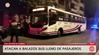 Atacan a balazos bus con pasajeros en San Martín de Porres