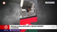 Atacan a balazos bus y dejan herido a chofer en Pachacamac