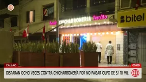 Atacan a balazos una chicharronería por cobro de cupo en el Callao. Foto y video: América Noticias