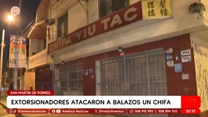 Atacan a balazos un chifa en San Martín de Porres. Foto y video: América TV