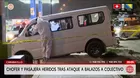 Atacan a balazos a colectivo en Carabayllo