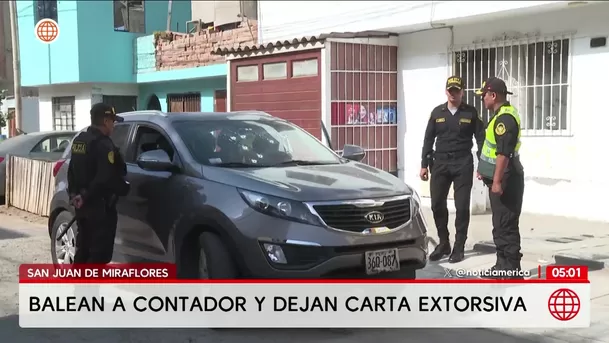 Atacan a balazos a un contador en San Juan de Miraflores. Foto: América Noticias