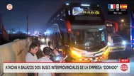 Atacan a balazos dos buses de la empresa Dorado