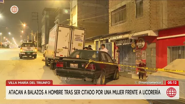 Atacan a balazos a hombre en Villa María del Triunfo. Foto: América Noticias Atacan a balazos a hombre en Villa María del Triunfo. Foto: América Noticias