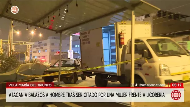 Atacan a balazos a hombre en Villa María del Triunfo. Foto: América Noticias Atacan a balazos a hombre en Villa María del Triunfo. Foto: América Noticias